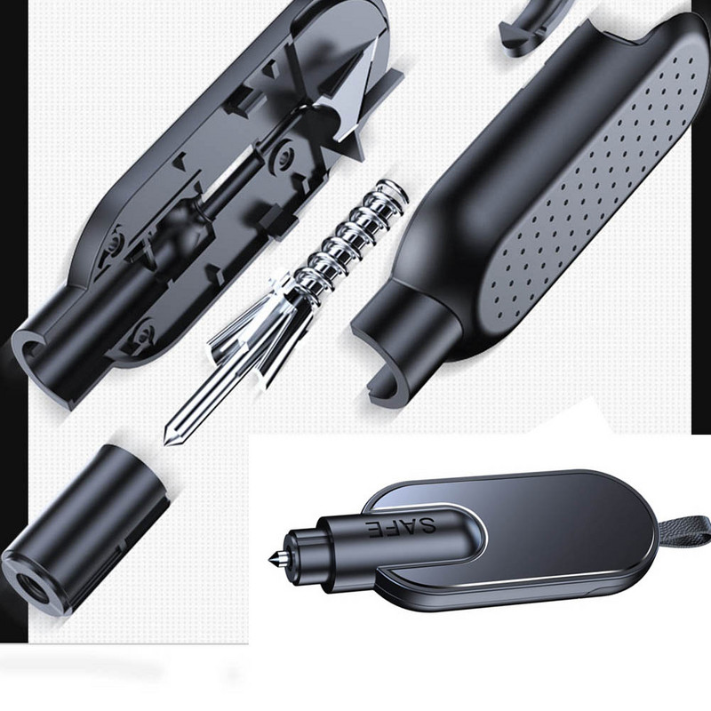 Mini Car multifunkcionális biztonsági kalapács autó vészüveg ablaktörő biztonsági öv vágó életmentő menekülő autó vészhelyzeti eszköz