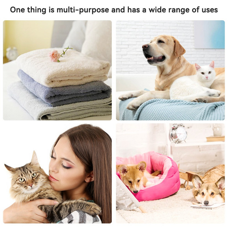 Kézi kisállatszőreltávolító macska és kutya szőreltávolító kefe Szöszeltávolító Szöszhenger Kanapé Ruhák Tisztítókefe Szerszám Kisállatkellékek