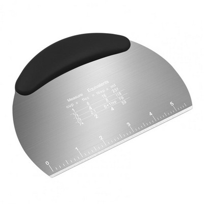 Kaparópanel Erős, többcélú tésztavágó mérleg, tapadásmentes, rozsdamentes acél tésztakaparó pizza tésztavágóval