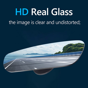 1 ζεύγος 360 μοιρών styling αυτοκινήτου Ασφάλεια HD χωρίς πλαίσιο Καθρέπτες τυφλού σημείου Βοηθητικό παρκάρισμα Ευρυγώνιος καθρέφτης οπισθοπορείας Auto Accessor