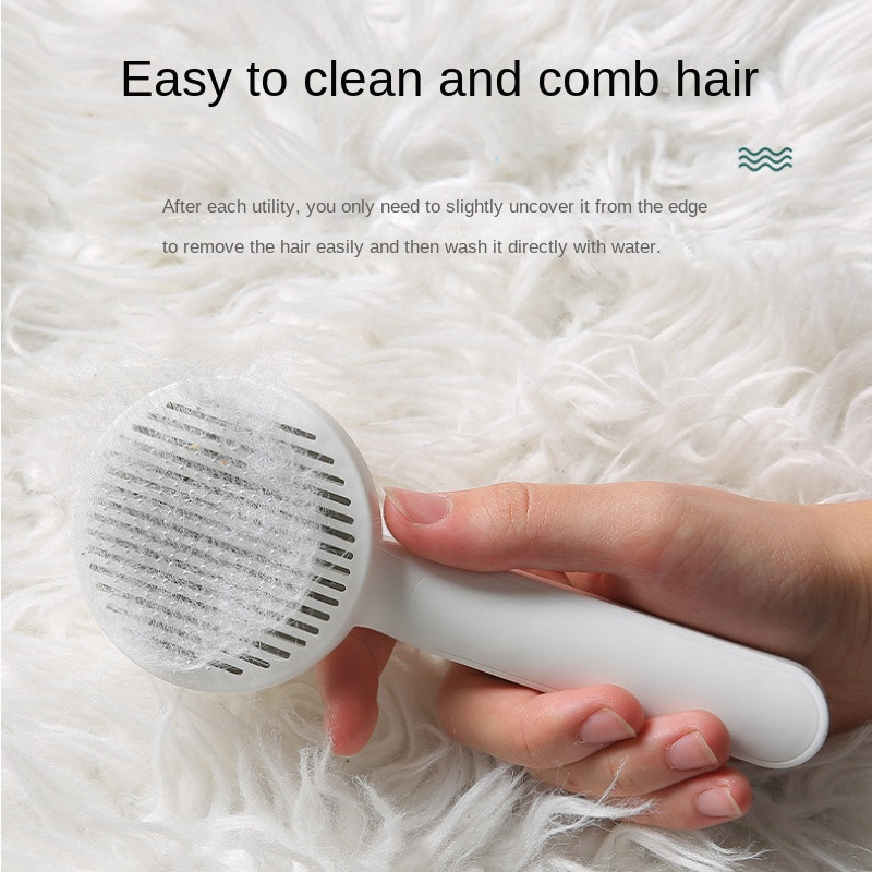 Öntisztító Slicker eltávolítja a szőrszálakat Puha kefe Fésű macskaszőr tisztító Szépségápolási termékek Ápoló masszázskefe kutyamacska kellékekhez