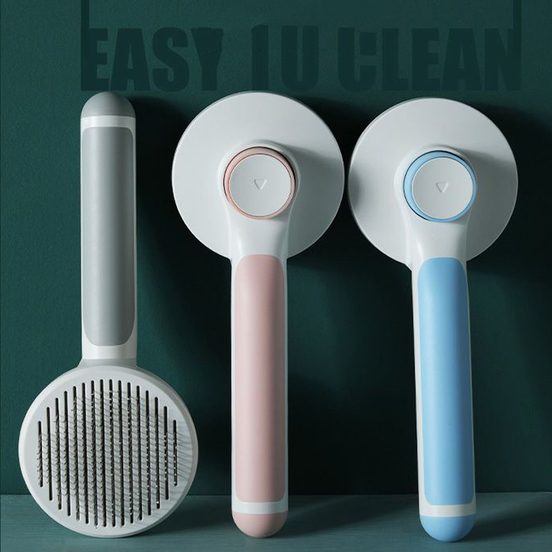 Öntisztító Slicker eltávolítja a szőrszálakat Puha kefe Fésű macskaszőr tisztító Szépségápolási termékek Ápoló masszázskefe kutyamacska kellékekhez