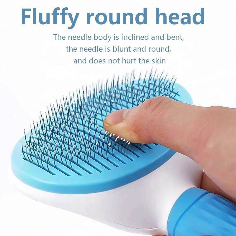 Kisállat fésű rozsdamentes acél tű fésű kutya és macska szőrtelenítése Lebegő szőr tisztító szépség bőrápolás Kutya tisztító kefe