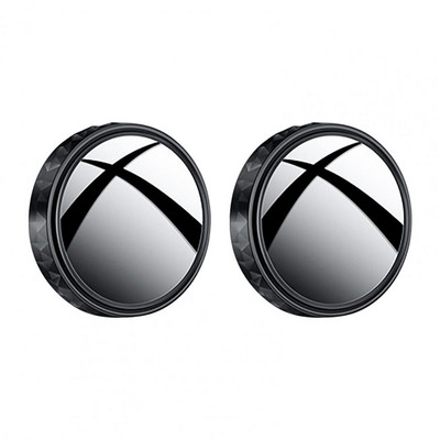 2db nagy szilárdságú autó visszapillantó kompakt holttértükör tartós kerek üveg domború oldalsó visszapillantó tükör parkolósegítő