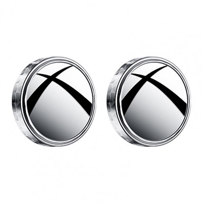 2db nagy szilárdságú autó visszapillantó kompakt holttértükör tartós kerek üveg domború oldalsó visszapillantó tükör parkolósegítő