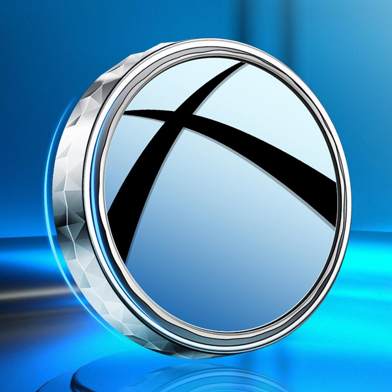 2db nagy szilárdságú autó visszapillantó kompakt holttértükör tartós kerek üveg domború oldalsó visszapillantó tükör parkolósegítő