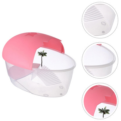 Tank teknősök hüllő doboz teknősök élőhelye kisállat sütkérezés műanyag ülő vízi hordozó etetőplatform, állattartó akvárium