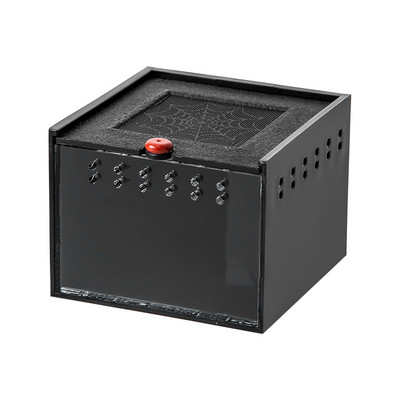 Kisállat pókdoboz hüllő mászkáló kisállat etető gyík selyemhernyó baba skorpió unikornis bogár rovar kisállatház fekete akril doboz