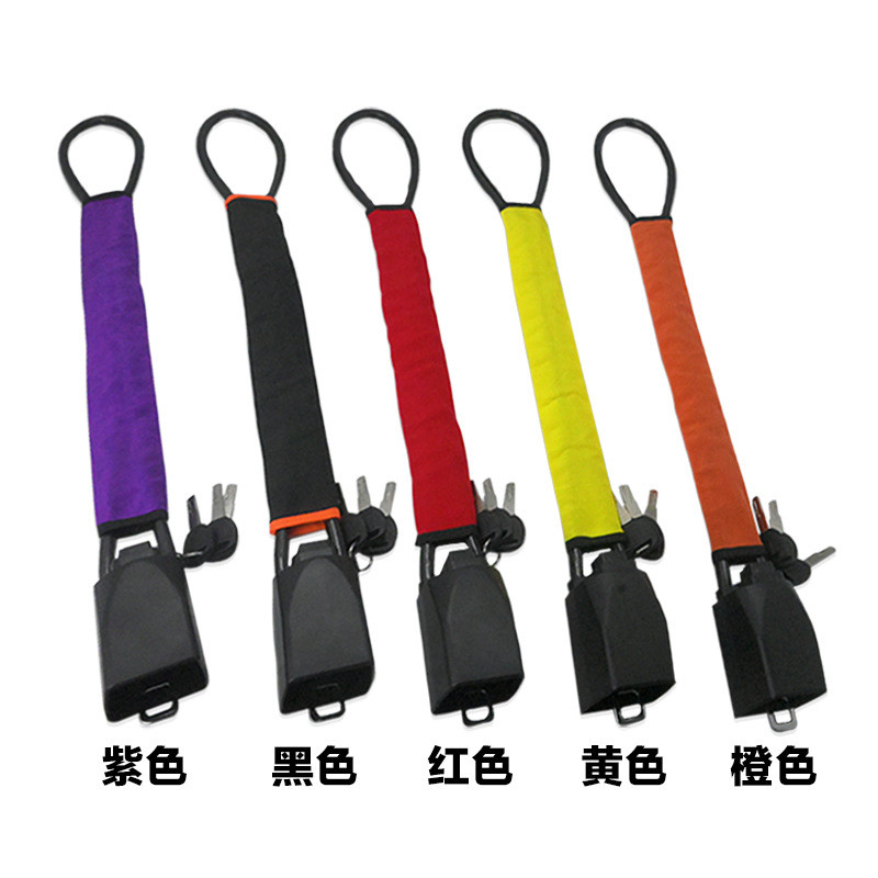 Automobilio vairo užraktas Virvės užraktas Automobilio vairo užraktas Plieninis trosas saugos diržo sagties užraktas Universalus modelis Taikomas