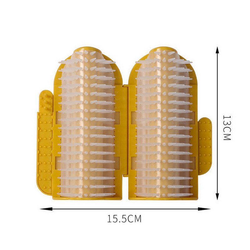 Macskakefe sarok macska masszírozó önápoló fésűs fali kefe Macskamentával dörzsöli az arcot Macskaarc-kaparóval macskatartozékokhoz