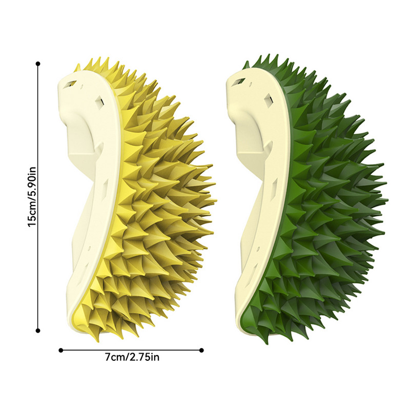 Macskamasszázs fésűk macskagyökér Durian alakú kisállatmasszázzsal Önápoló falsarok dörzsölő viszkető kefe Macskajátékok ápolási kellékek
