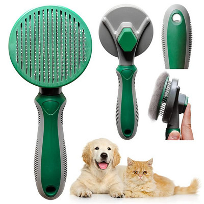 Pet Cat Brush Dog Comb Hair Removes Pet Hair Comb Self Cleaning Slicker Brush For Cats Dogs Removes Tangled Hair Cat Accessories