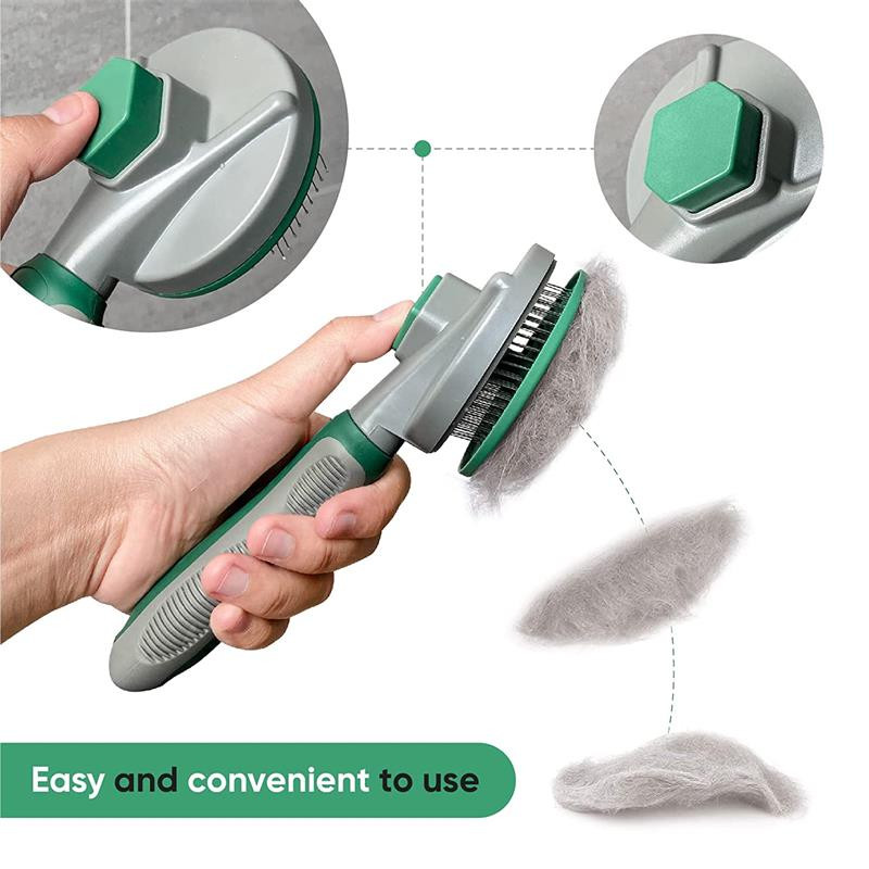 Kisállat macskakefe Kutyafésűs szőr eltávolítja a kisállatszőrt fésű öntisztító kefe macskáknak Kutyáknak eltávolítja a kusza szőrt Macskatartozékok