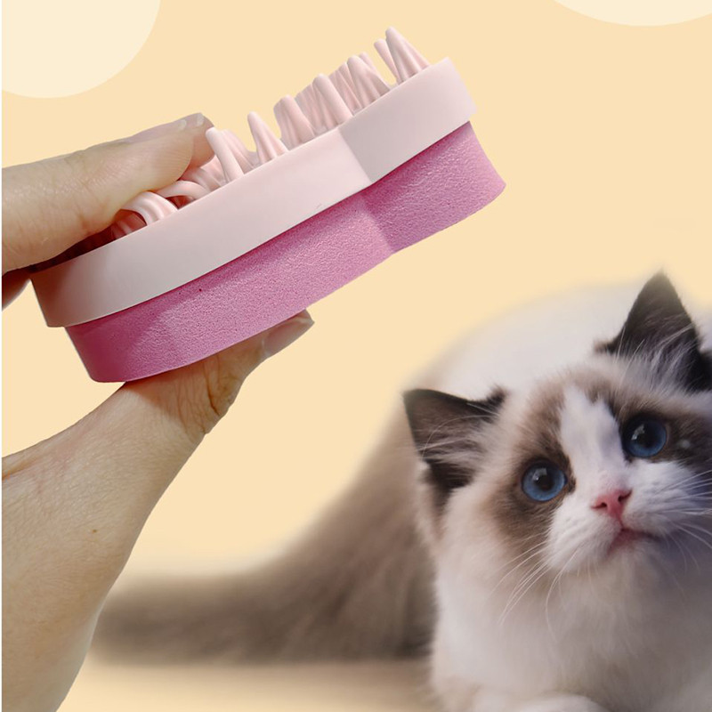 Háziállatok Macska Kutyák Kézi masszázskefe Kétoldalas szőrtelenítő kefe Mosó Tisztító Fésű macskáknak Kisállatfésű