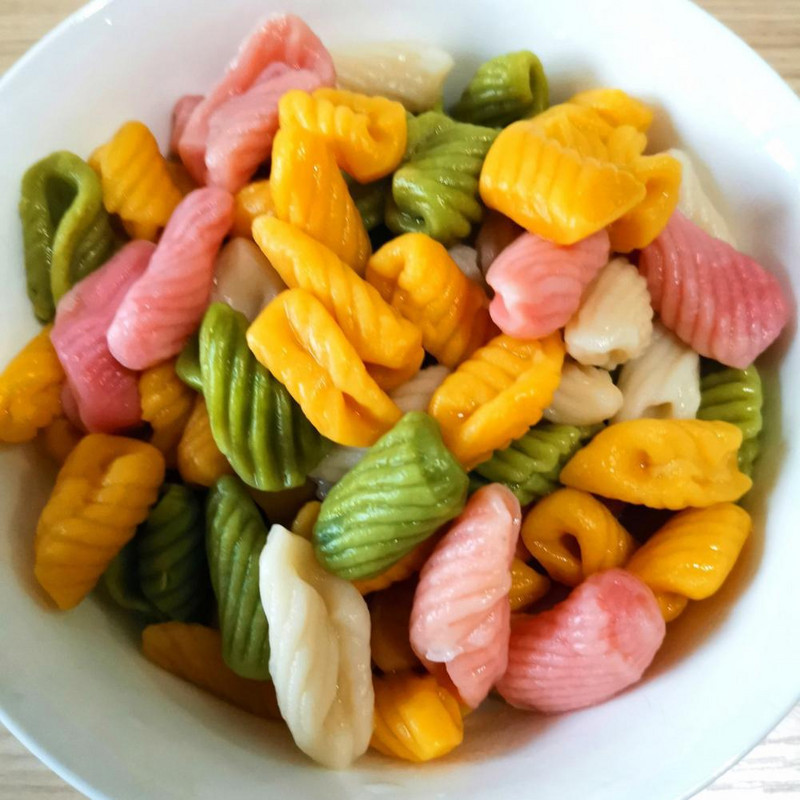 ABS 3 db/készlet Utility Combo kézi Gnocchi tésztatábla Élénk színű tésztaprés tapadásmentes edény kellékek