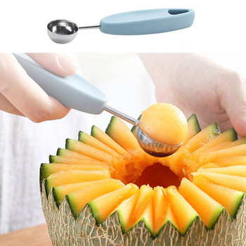 swayboo Мултифункционален комплект от 4 PCS кухненски инструменти Ice Cream Dig Ball Scoop Carving Knife Melon Fruit Spoon Белачка Kitchen Gadget