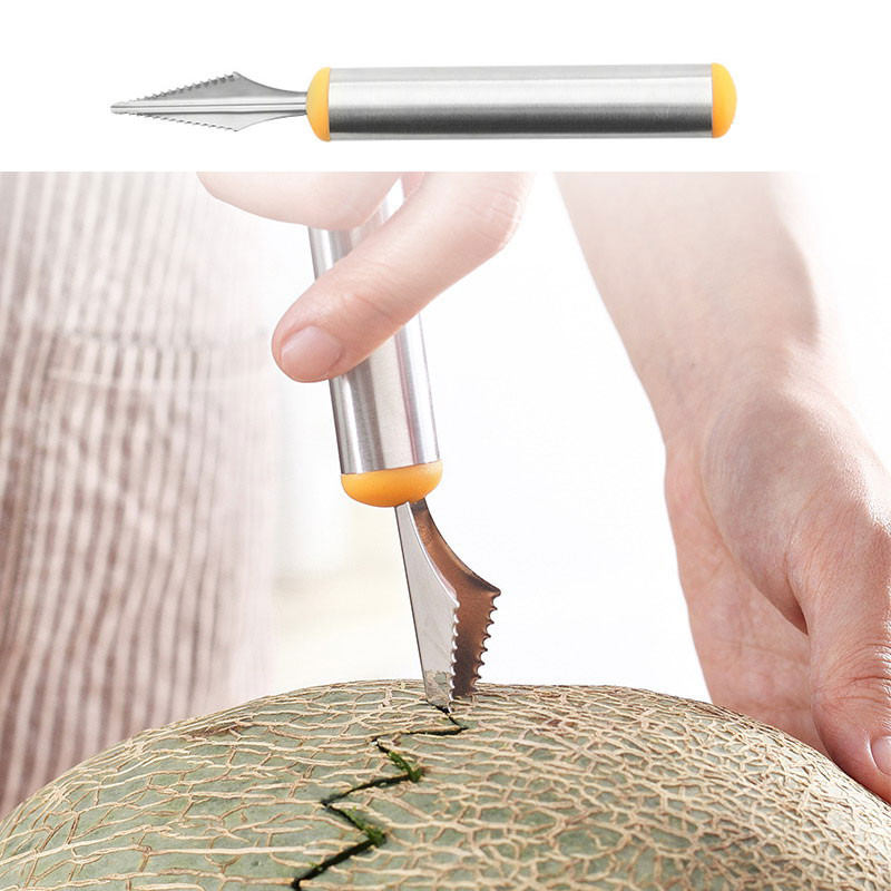 swayboo Többfunkciós 4 db-os készlet konyhai eszközök Fagylalt Ásó Golyó Kanál Faragó Kés Dinnye gyümölcskanál hámozó Konyhai kütyü