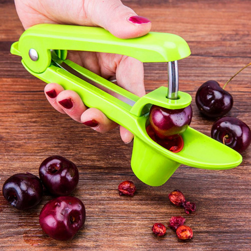 Corer, hatékony préskialakítású egykezes cseresznyekancsó eszköz, biztonságosan távolítsa el a magokat az ízletes cseresznyereceptekért