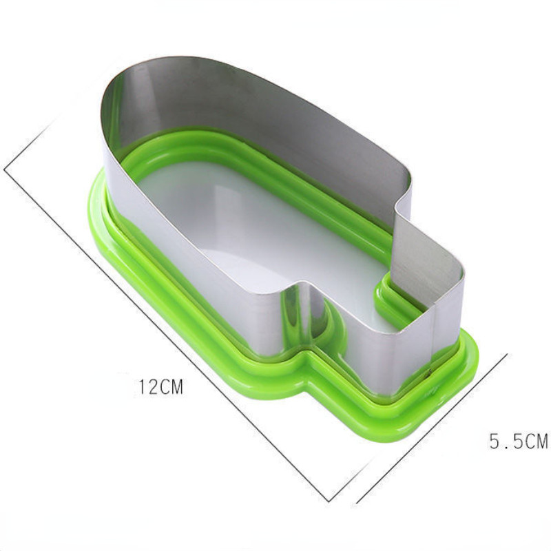 Új görögdinnye vágó rozsdamentes acél aranyos fa design vágás görögdinnye konyhai kütyük saláta gyümölcs szeletelő szerszámok