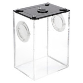 Hüllődobozos ketrectenyésztő tartály terrárium pókokígyó akril élőhelye háziállat átlátszó tartási helye gyíkgekkó konténeres etetés