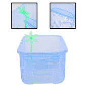 Hüllők Tank Doboz Tenyészketrec Teknős Akvárium Etetés Kisállat Műanyag Hordozó Teknős Tok Botok Kiegészítők Pókgyík