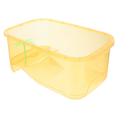 Hüllők Tank Doboz Tenyészketrec Teknős Akvárium Etetés Kisállat Műanyag Hordozó Teknős Tok Botok Kiegészítők Pókgyík