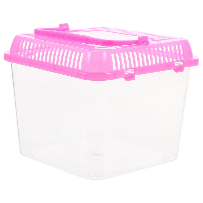 Akril átlátszó tok hüllő teknős medence akváriumi tartály kétéltű állat