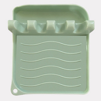 1 db-os spatula állvány skandináv stílusú edényfedeles lapátos tárolóállvány Egyszerű praktikus többfunkciós konyhai kellék csúszásmentes műanyag alátét