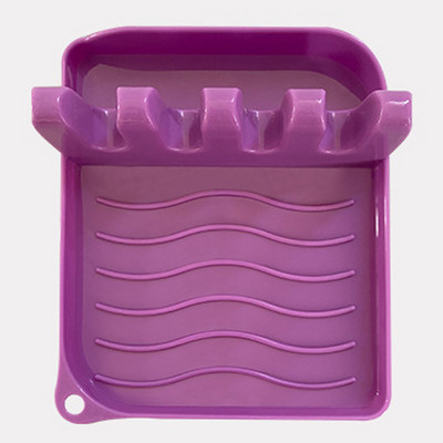 1 db-os spatula állvány skandináv stílusú edényfedeles lapátos tárolóállvány Egyszerű praktikus többfunkciós konyhai kellék csúszásmentes műanyag alátét