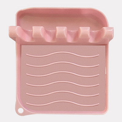 1 db-os spatula állvány skandináv stílusú edényfedeles lapátos tárolóállvány Egyszerű praktikus többfunkciós konyhai kellék csúszásmentes műanyag alátét