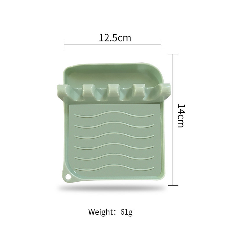 1 db-os spatula állvány skandináv stílusú edényfedeles lapátos tárolóállvány Egyszerű praktikus többfunkciós konyhai kellék csúszásmentes műanyag alátét