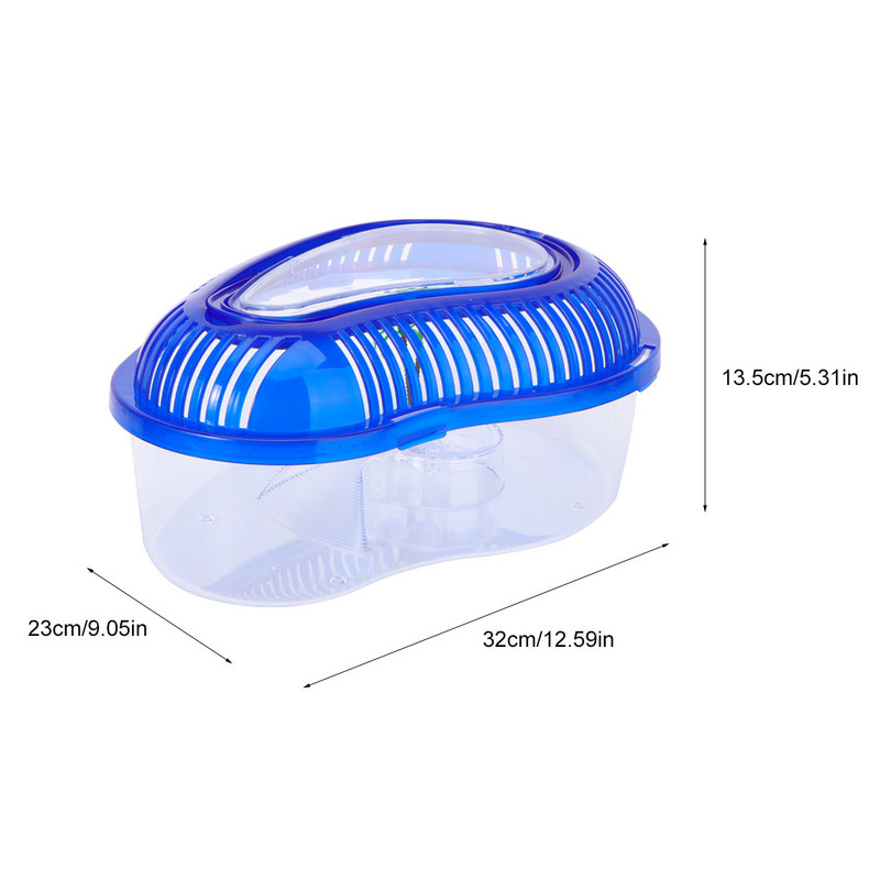 Teknős hengeres szárító platform tartály műanyag hal tengeri teknős nagy üveg terrárium