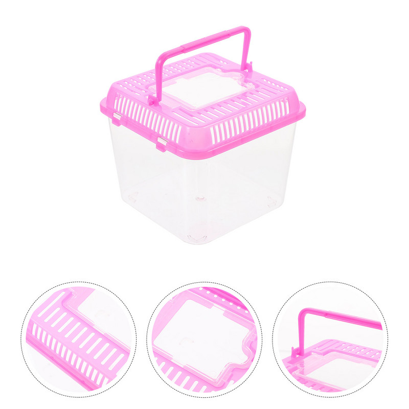 Terrárium Fogger Pet Box átlátszó tok hüllőtároló fészek teknős tartály műanyag tenyésztés élő kétéltű állat