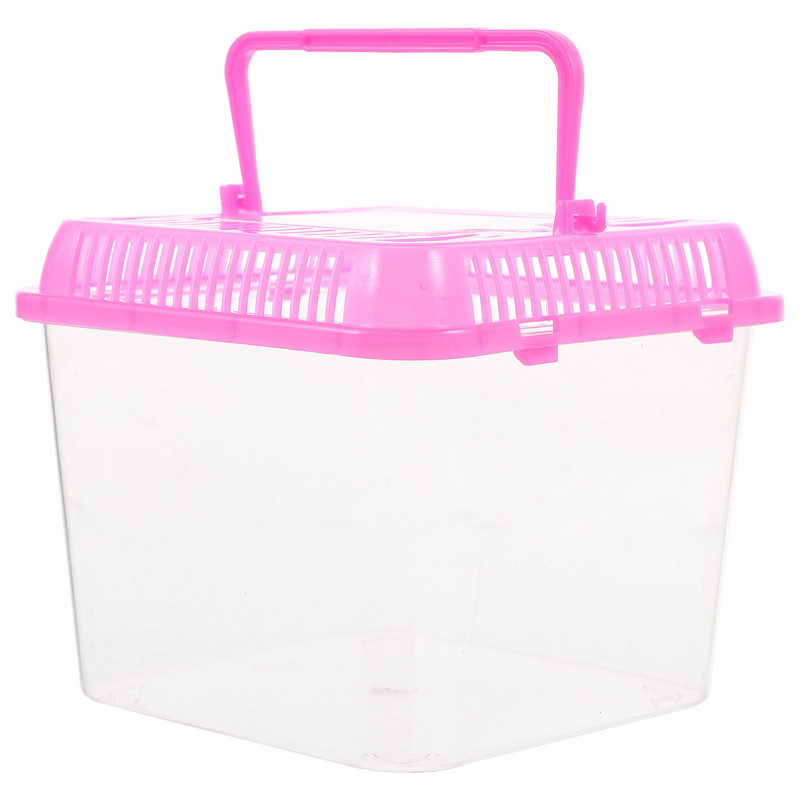 Terrárium Fogger Pet Box átlátszó tok hüllőtároló fészek teknős tartály műanyag tenyésztés élő kétéltű állat