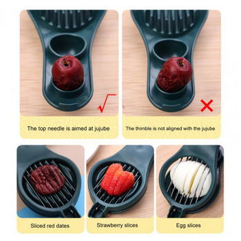 Σκουπάκι αφαίρεσης κουζινών φρούτων Cherry Pitter φρούτων με λεπίδα κοπής Αφαίρεση λακκούβων από ανοξείδωτο ατσάλι Core Slicer Gadgets κουζίνας