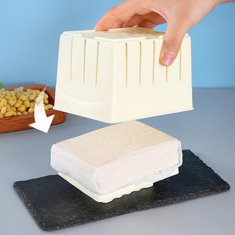 1 rinkinys Patogus naminis tofu formavimas Profesionalus tofu preso formos tuščiaviduris tofu gaminimo naminis sojų varškės formavimo aparatas