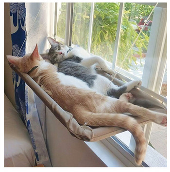 Αιώρα κατοικίδιων ζώων Κρεμαστό ρουλεμάν κρεβατιού γάτας 20 κιλών Άνετο κάθισμα για γάτα Sunny Window Mount Γατάκι αναρριχητικό πλαίσιο Αξεσουάρ για κατοικίδια