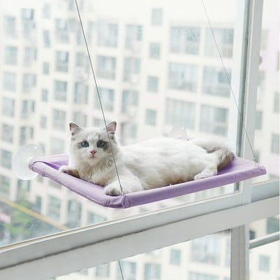 Hamac pentru pisici agățat pentru fereastră pat pentru pisici Pat pentru pisici câini de talie mică Sunny fereastra scaun cu suport cu pătură 20 kg accesorii pentru animale de companie