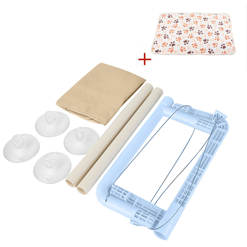 Hamac pentru pisici agățat pentru fereastră pat pentru pisici Pat pentru pisici câini de talie mică Sunny fereastra scaun cu suport cu pătură 20 kg accesorii pentru animale de companie