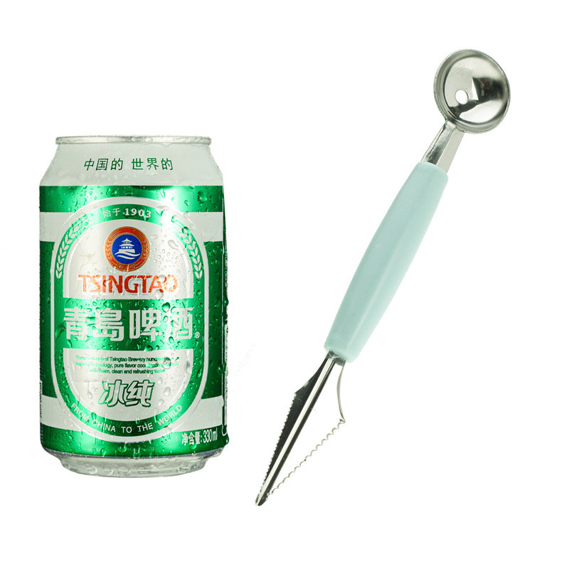 Kuhinjski novi gadget Voćni pladanj s dvije glave od nehrđajućeg čelika Skuter Party Skuter za rezbarenje voća Skuter za sladoled Voćni skuter