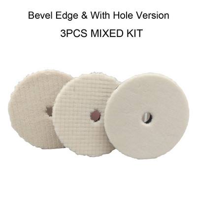 CDWTS 3/4/5/6 tolli Jaapani villane poleerimislapp DA RO autopoleerimisseadme poleerimisalusele 75mm100mm125mm150mm lõikelapp, auto puhas toode