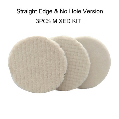 CDWTS 3/4/5/6 tolli Jaapani villane poleerimislapp DA RO autopoleerimisseadme poleerimisalusele 75mm100mm125mm150mm lõikelapp, auto puhas toode