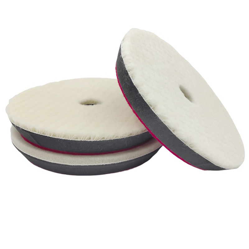 Kiváló minőségű professzionális autós autó puha gyapjú polírozó polírozó betét puffer gyapjú polírozó lap autóipari karcok eltávolításához