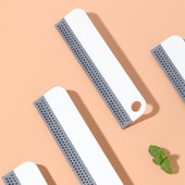 1 buc. Curățător de oglinzi de baie cu cârlig cu lamă de silicon Produs de curățat de bucătărie Racletă de duș pentru sticlă de mașină pentru curățarea geamurilor de acasă.