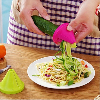 1PC спирален пластмасов въртящ се шредер, многофункционална резачка за зеленчуци и ренде за удобство в кухнята, джаджи, Kitchenaid