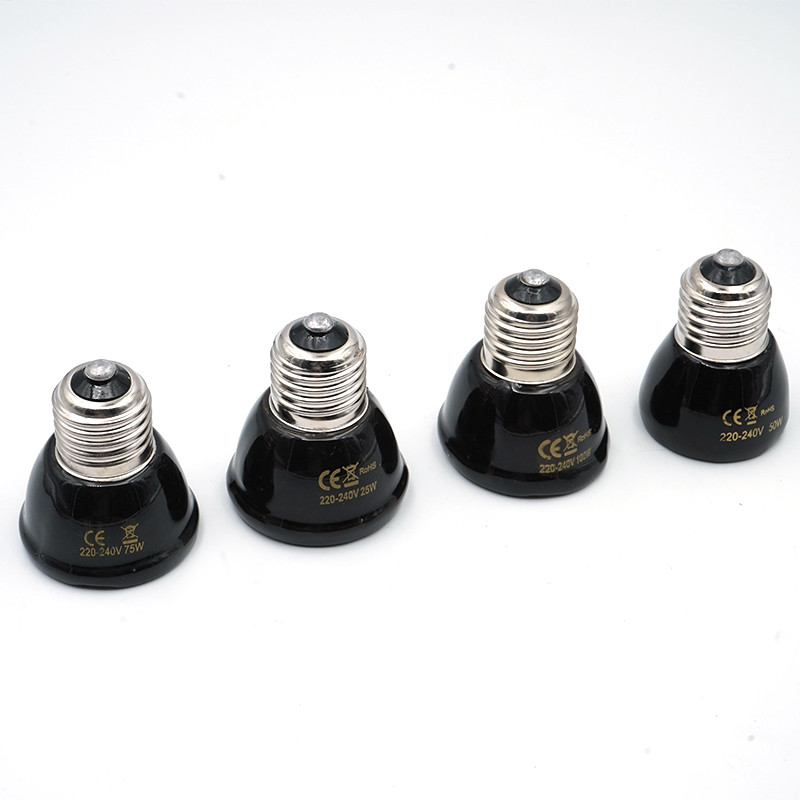 E27 Mini lemmikloomade roomajate infrapuna keraamiline küttelamp 220V-240V sooja soojuse kiirgav lambipirn Lemmikloomade soojendus 25W 50W 75W 100W