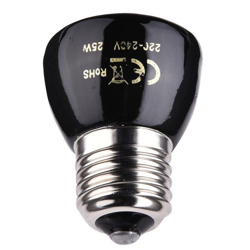 220V-240V Lampă ceramică pentru încălzire pentru animale de companie cu infraroșu îndepărtat 25W / 50W / 75W / 100W Bec termic 50x60mm