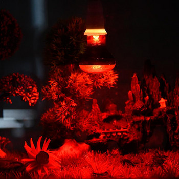 Червена нагревателна лампа за домашен любимец E27 ден нощ за земноводни змия лампа топлина влечуги крушка UV светлина 75W 60W 100W AC220-240V