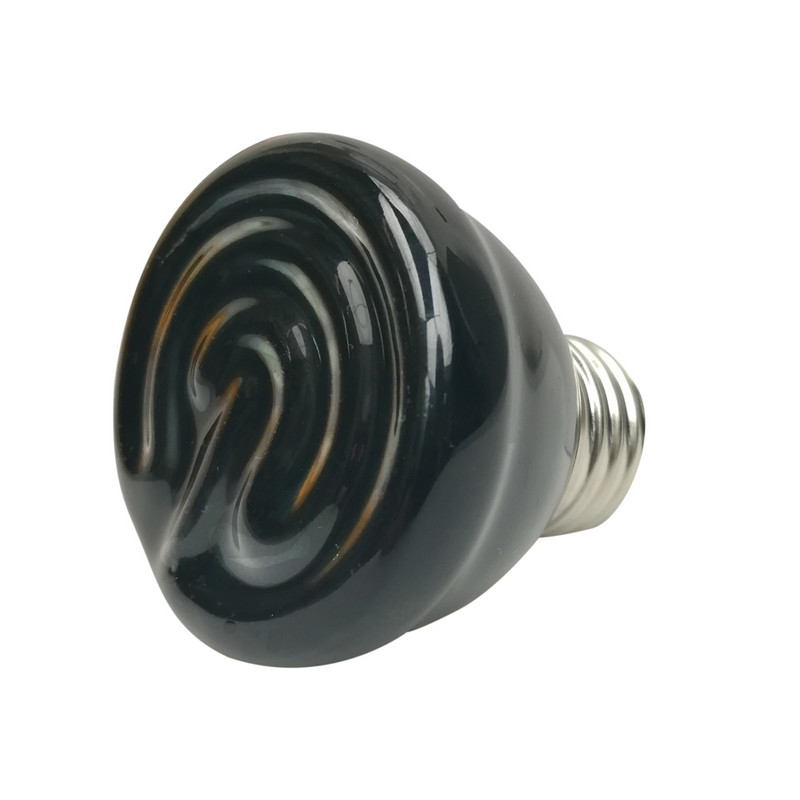 220v Daleka infracrvena žarulja za grijanje crna keramika E27 žarulja za grijanje kućnih ljubimaca pilići kornjača gušter svjetlo gmazova