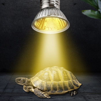 CE лампа за влечуги UVA+UVB 3.0 Отоплителна лампа за домашни любимци Крушка за костенурка, греещи се крушки, Земноводни, гущери, контрол на температурата